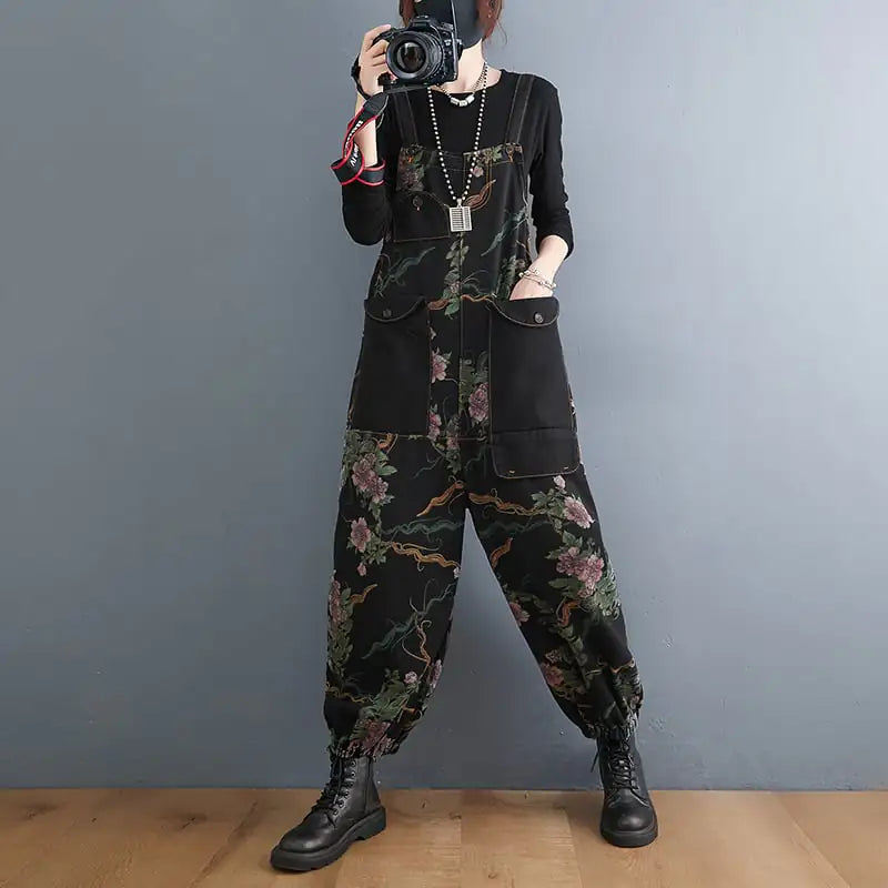 Plus Size Women's Loose Wide Leg Jumpsuit